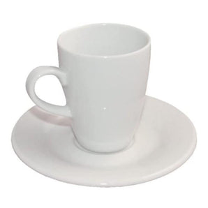 REVOL LIPARI CUP & SAUCER WHITE - Mabrook Hotel Supplies