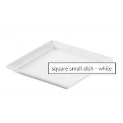 TIME SQUARE SMALL DISH.WHITE. - Mabrook Hotel Supplies