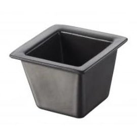 "638355 TIME SQUARE CUBE BOWL, SLATE, DIM: 6.5X6.5X4.7 CM, CA" - Mabrook Hotel Supplies