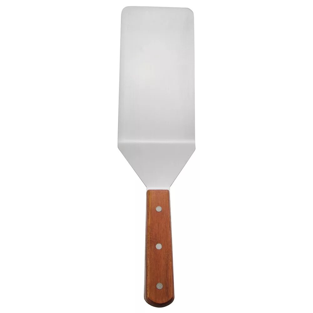 "WOOD HANDLE SOLID TURNER W/CUTTING EDGE, 10x4"" BLADE" - Mabrook Hotel Supplies