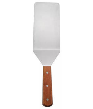 "WOOD HANDLE SOLID TURNER W/CUTTING EDGE, 10x4"" BLADE" - Mabrook Hotel Supplies