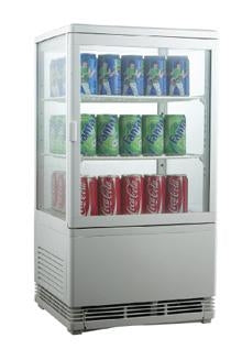 Display Refrigerator Flat Glass Door - 58 Ltr - Mabrook Hotel Supplies