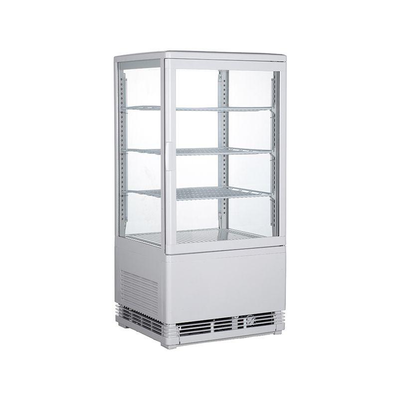 Flat Glass Door White Display Cooler. - Mabrook Hotel Supplies