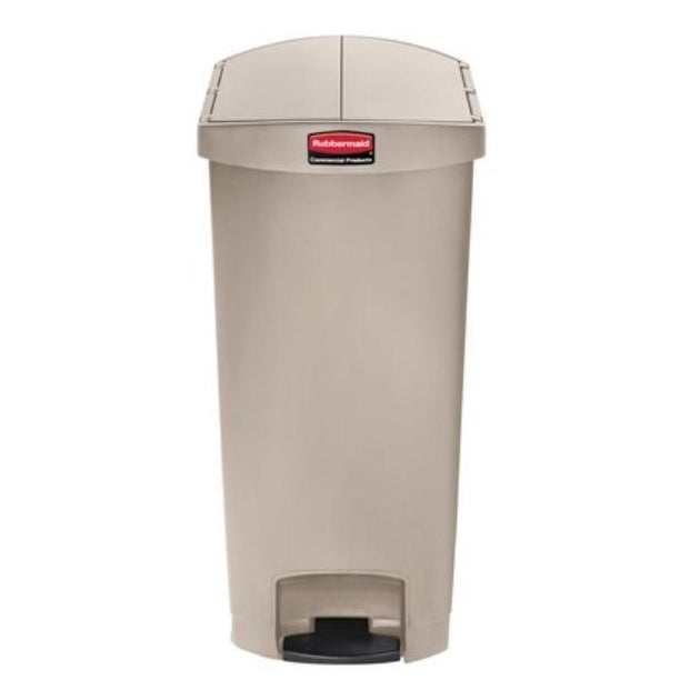 SLIM JIM 68 L RESIN STEP ON BEIG. - Mabrook Hotel Supplies