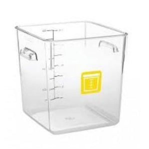 Rubbermaid Square Container - Clear - 7.6L Yellow - 1980333 - Mabrook Hotel Supplies