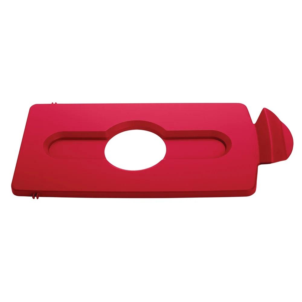 BOTTLES/CANS LID FOR SLIM JIM RECYCLING STATION, RED COLOR. - Mabrook Hotel Supplies