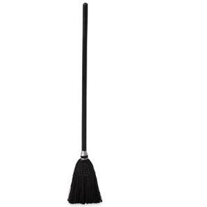 Rubbermaid FG253100BLA Lobby Pro Plastic Upright Dust Pan - Black - Mabrook Hotel Supplies