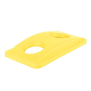 Rubbermaid Rectangular Trash Can Lid - Yellow - Mabrook Hotel Supplies