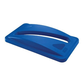 Rubbermaid Rectangle Trash Can Lid - Blue - Mabrook Hotel Supplies