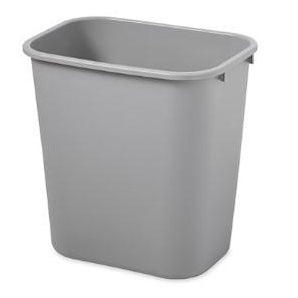 Rubbermaid Wastebasket 28 Qt - Gray - Mabrook Hotel Supplies