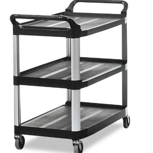 RUBBERMAID EXTRA CART OPEN, BLACK - Mabrook Hotel Supplies