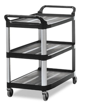 RUBBERMAID EXTRA CART OPEN, BLACK - Mabrook Hotel Supplies