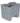 STEP-ON CONTAINER RIGID LINER GRAY - Mabrook Hotel Supplies