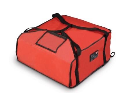 Rubbermaid FG9F3600RED ProServe Medium Red Insulated Nylon Pizza Delivery Bag - 18" x 17 1/4" x 7 3/4" - Mabrook Hotel Supplies