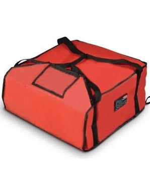 Rubbermaid FG9F3600RED ProServe Medium Red Insulated Nylon Pizza Delivery Bag - 18" x 17 1/4" x 7 3/4" - Mabrook Hotel Supplies