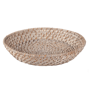 "ROUND RATTAN BASKET, DIM: 25xH7CM." - Mabrook Hotel Supplies