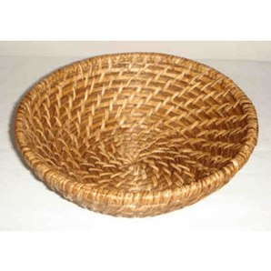 "ROUND RATTAN BASKET, DIM: 22xH7CM" - Mabrook Hotel Supplies