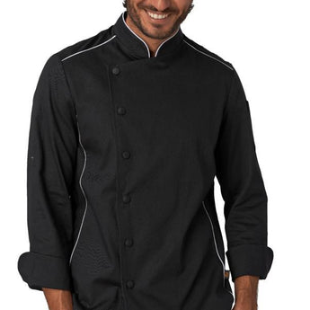 CHEF JACKET BLACK - Mabrook Hotel Supplies