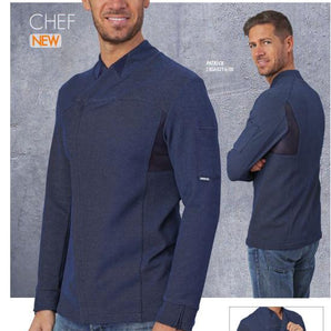 CHEF JACKET BLUE - Mabrook Hotel Supplies