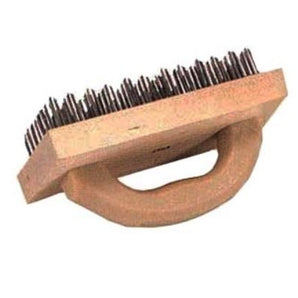 BUTCHER BLOCK BRUSH 4INCHx9INCH FLAT WIRE ATTACHED TO HARDWO - Mabrook Hotel Supplies