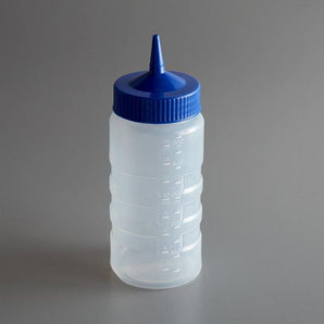"SQUEEZE BOTTLE DISPENSER 16 OZ, WIDE MOUTH; , MOLDED IN OUNC" - Mabrook Hotel Supplies