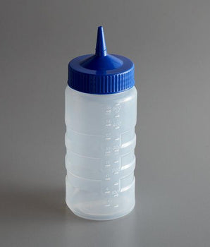 "SQUEEZE BOTTLE DISPENSER 16 OZ, WIDE MOUTH; , MOLDED IN OUNC" - Mabrook Hotel Supplies