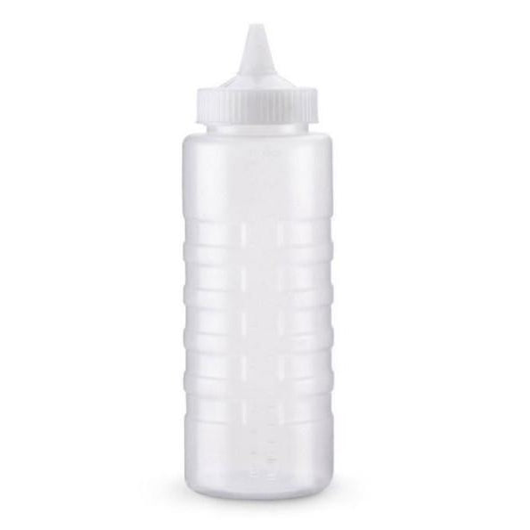 "SQUEEZE BOTTLE DISPENSER, 32oz; WIDE MOUTH, CLOSEABLE CAP;" - Mabrook Hotel Supplies