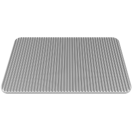 GN1/1 RIBBED FLAT ALLUM.FAKIRO PLATE - Mabrook Hotel Supplies