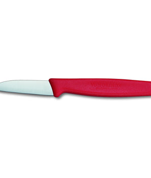 "VICTORINOX PARING KNIFE, STRAIGHT BLADE, 6 CM, COLOR: RED." - Mabrook Hotel Supplies