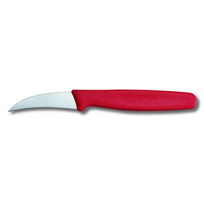 "VICTORINOX PARING KNIFE, CURVEY BLADE, 6 CM, COLOR: RED" - Mabrook Hotel Supplies