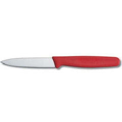 "VICTORINOX PARING KNIFE, POINTED TIP, 8 CM, COLOR: RED" - Mabrook Hotel Supplies
