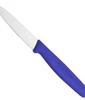 "VICTORINOX PARING KNIFE, POINTED TIP, 8 CM, COLOR: BLUE" - Mabrook Hotel Supplies