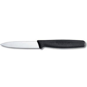 "VICTORINOX PARING KNIFE, POINTED TIP, 8 CM, COLOR: BLACK" - Mabrook Hotel Supplies