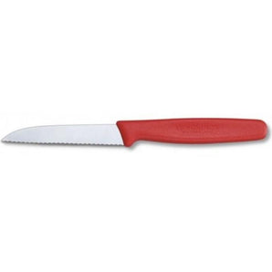 "VICTORINOX PARING KNIFE, POINTED TIP, WAVEY BLADE, 10 CM, CO1" - Mabrook Hotel Supplies