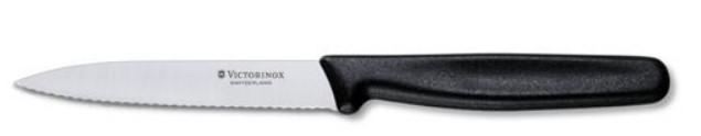 "VICTORINOX PARING KNIFE, POINTED TIP, WAVEY BLADE, 10 CM, CO" - Mabrook Hotel Supplies