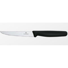 "VICTORINOX STEAK KNIFE, POINTED TIP; COLOR: BLACK" - Mabrook Hotel Supplies