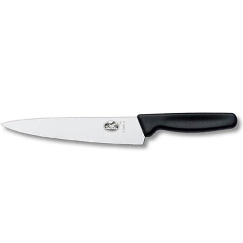 "VICTORINOX  CARVING KNIFE, BROAD,  19 CM, COLOR: BLACK" - Mabrook Hotel Supplies
