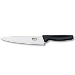 "VICTORINOX  CARVING KNIFE, BROAD,  19 CM, COLOR: BLACK" - Mabrook Hotel Supplies