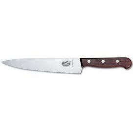 "VICTORINOX KITCHEN & CARVING KNIFE, , WAVY BLADE, 19 CM, ROS" - Mabrook Hotel Supplies