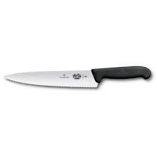 "VICTORINOX-  KITCHEN & CARVING KNIFE, FIBROX, WAVY BLADE, 22" - Mabrook Hotel Supplies