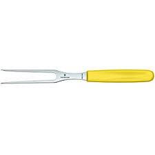 CARVING FORK BLISTER COLOR YELLOW-CARVING FORK BLISTER COLOR YELLOW - Mabrook Hotel Supplies