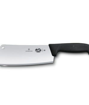 "VICTORINOX KITCHEN CLEAVER, 320 GR, 18 CM, BLACK HANDLE" - Mabrook Hotel Supplies