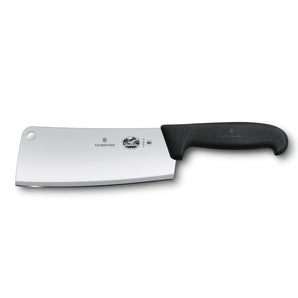 "VICTORINOX KITCHEN CLEAVER, 600 GR, 19 CM, BLACK HANDLE" - Mabrook Hotel Supplies