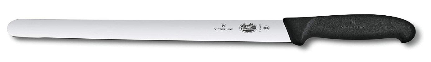 "VICTORINOX SLICING KNIFE, ROUND, FIBROX, 30 CM/ 30MM, COLOR:" - Mabrook Hotel Supplies