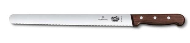"VICTORINOX LARDING KNIFE, WAVY BLADE, 30 CM, ROSEWOOD HANDLE" - Mabrook Hotel Supplies