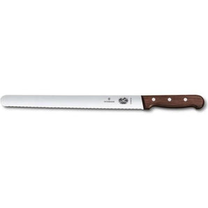 "VICTORINOX LARDING KNIFE, WAVY BLADE, 30 CM, ROSEWOOD HANDLE" - Mabrook Hotel Supplies