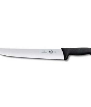 "VICTORINOX BUTCHER KNIFE, 18 CM, BLACK FIBROX HANDLE" - Mabrook Hotel Supplies