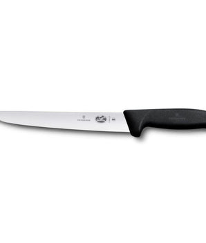 "VICTORINOX STICKING KNIFE , 22 CM, BLACK FIBROX ROUND HANDLE" - Mabrook Hotel Supplies