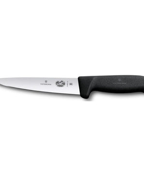 "VICTORINOX STICKING KNIFE, POINTED TIP, 12 CM, BLACK FIBROX" - Mabrook Hotel Supplies