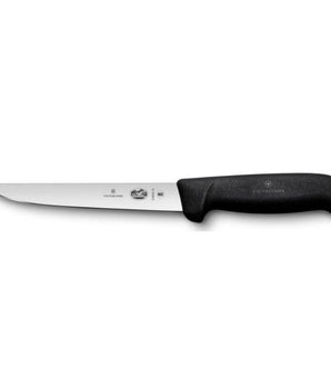 "VICTRIONX BONING KNIFE, STRAIGHT, WIDE, 15 CM, BLACK FIBROX" - Mabrook Hotel Supplies